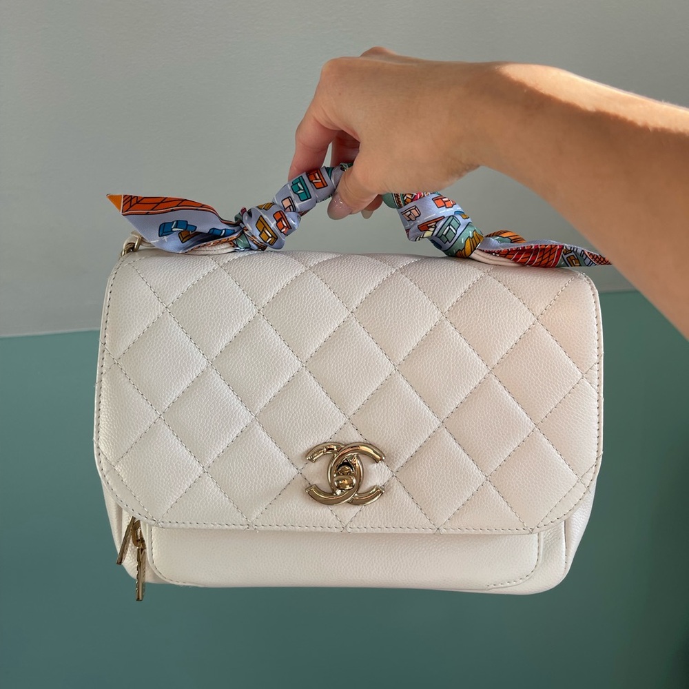 SOLD Chanel Small Business Affinity Top Handle Flap